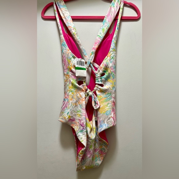 Becca Hot Springs Plunge One-Piece Multicolored SwimSuit NWT Size Large - Picture 7 of 11